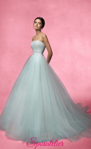 SuseN-vestito da sposa su internet economico colorato realizzato su misura Italia