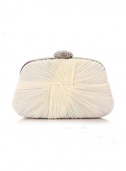 Pochette sposa bianca elegante online economica