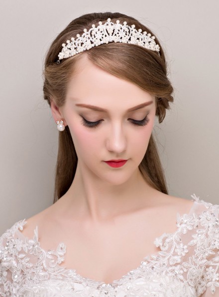 Completo Orecchini Coroncina per Sposa