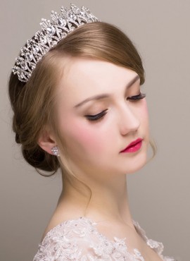 Tiara per Sposa con Orecchini a strass