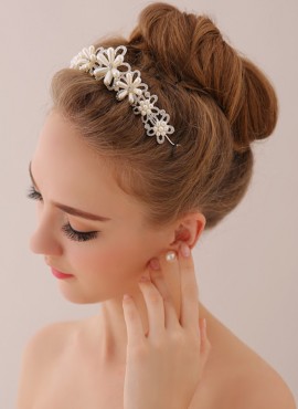 cerchietto sposa online per acconciatura capelli e orecchini