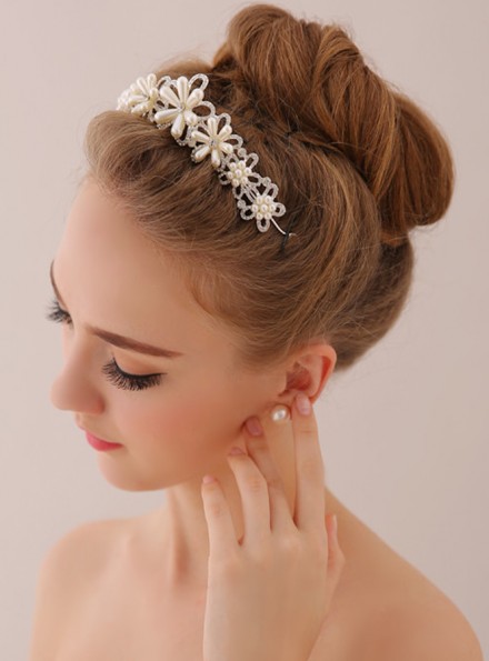 cerchietto sposa online per acconciatura capelli e orecchiniSposatelier