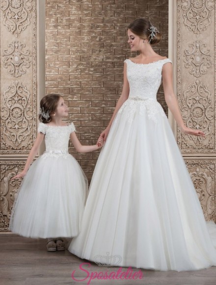 Jemma- vestito da sposa coordinato alla damigella online economico