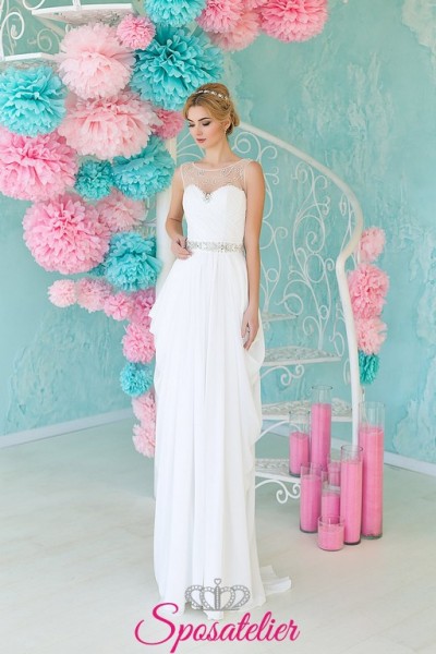 abito da sposa stile impero 2017 economico online sartoriali