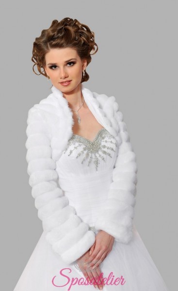 pelliccia  ecologica online da sposa  o cerimonia vendita online