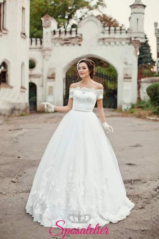 Marsella Abito da sposa vintage anni 20 in pizzo