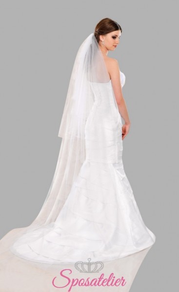 velo sposa con bordo ondulato nuova collezione 2017