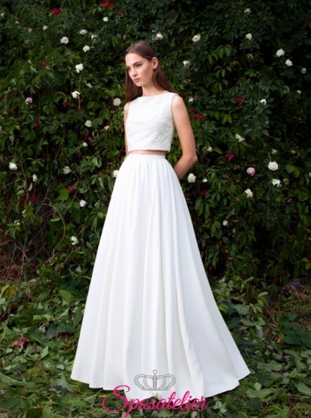 Pollina – abiti da sposa due pezzi acquisto online economico