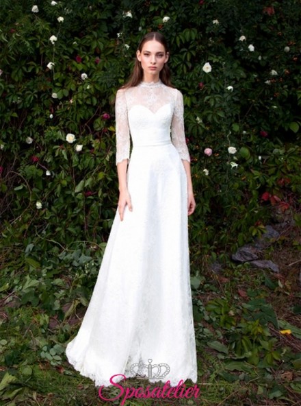 sciara- abiti da sposa scivolati con pizzo  acquisto online