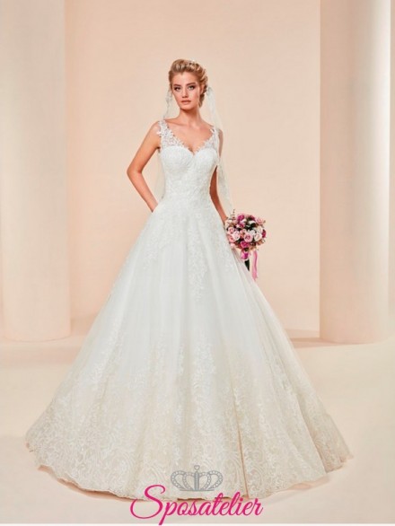 Ingrosso online-vestiti da sposa economici  elegante modello principesco