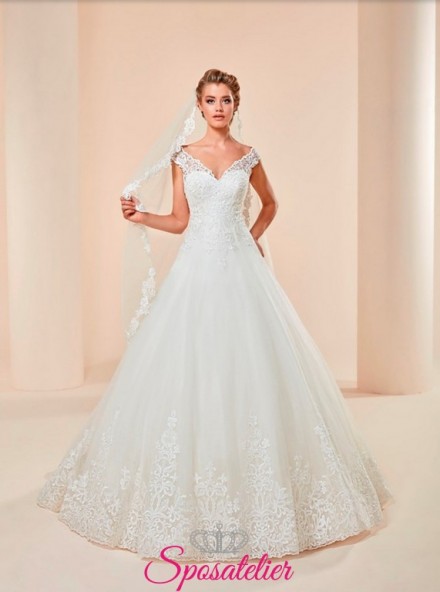 PISA -vestito da sposa economico online elegante modello principesco vendita online