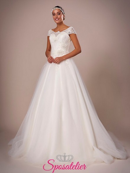 116-abiti da sposa con gonna a campana online italia