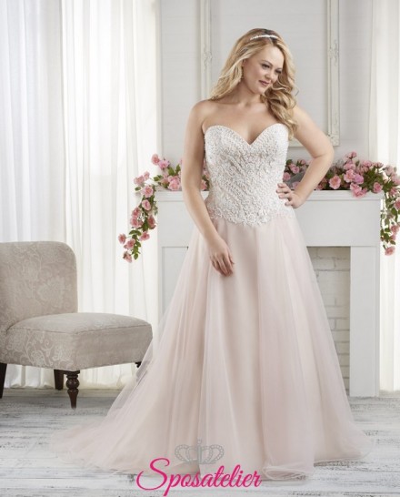 Mikella-  sartoria abiti da sposa colorati 2017 taglie forti