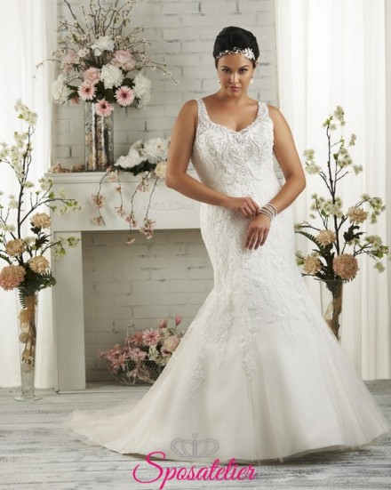 Rieti- abiti da sposa 2017 donne formose economici online Italia