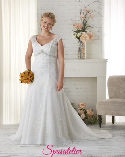 nocera- abiti da sposa 2017 taglie comode con punti luce