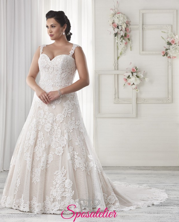 Abiti da sposa colorati taglie forti deals