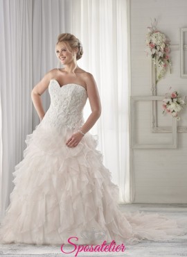 Jannet- abiti da sposa 2017 linea curvy economici online Italia