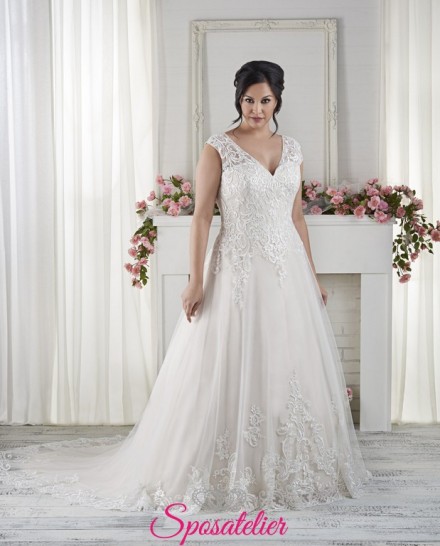 mantova-vestito da sposa realizzato in Italia per taglie forti economico online