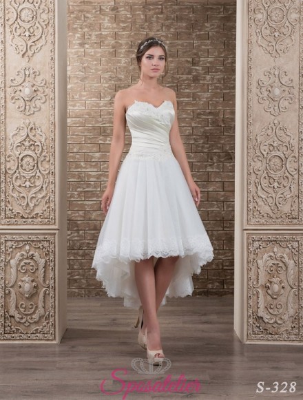 77-abiti da sposa 2017 midi corto online economici