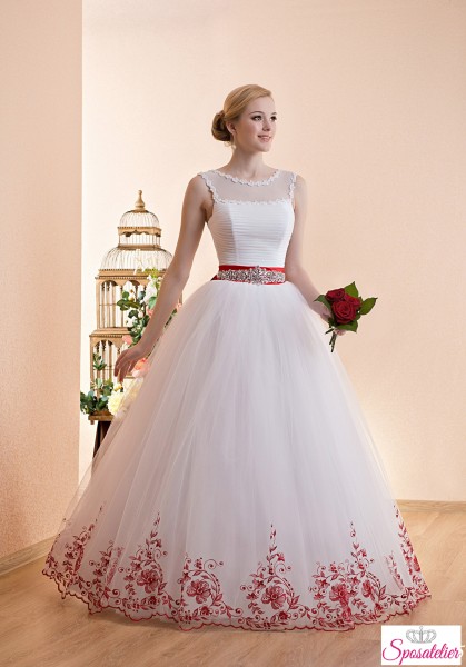 abiti da sposa bianchi e rossi online economici collezione 2017