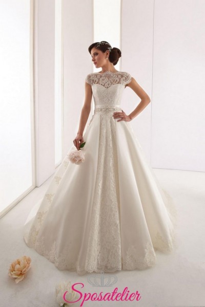 vestito da sposa fatto a mano sartoria italiana  per matrimonio inverno