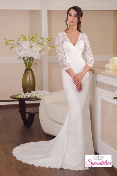 vestito da sposa aderente vendita on line collezione 2017