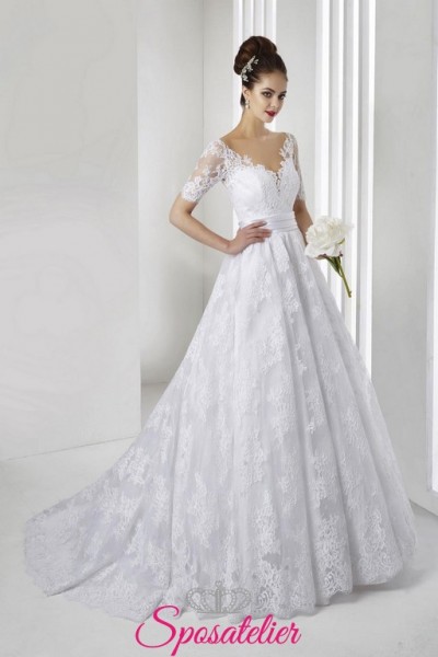vestito da sposa su misura realizzato in Italia economico online