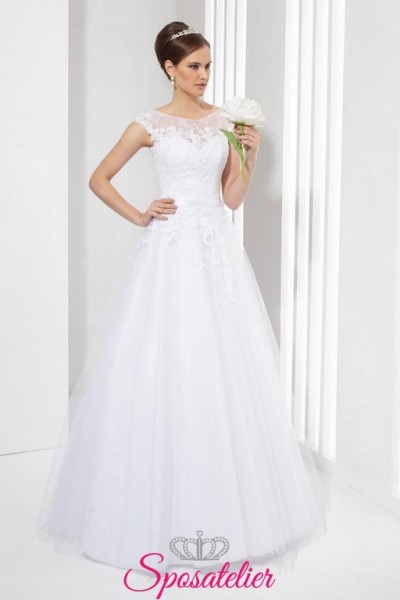 vestito da sposa collezione 2017  a line vendita online economico