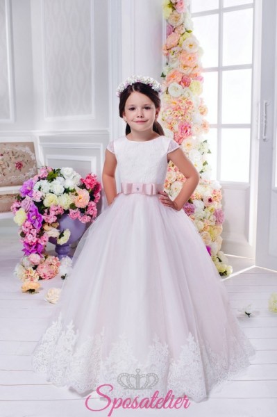 ANNALUCE – vestito prima comunione rosa damigella
