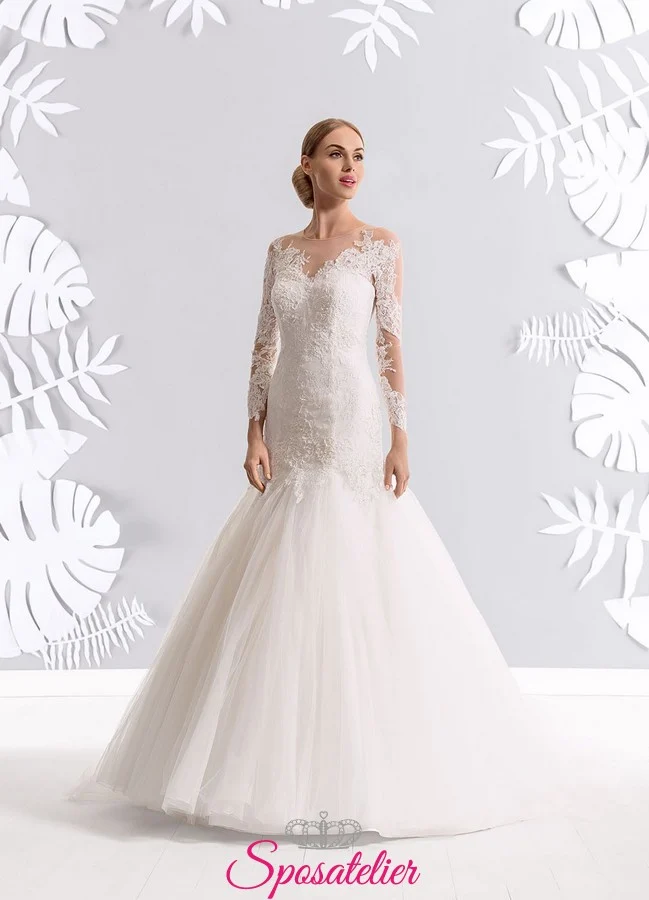 abiti-da-sposa-online-italia-116 abiti da sposa a sirena 2017