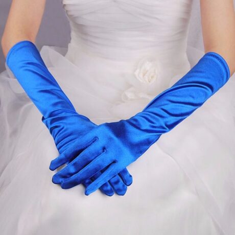guanti da sposa lunghi in raso