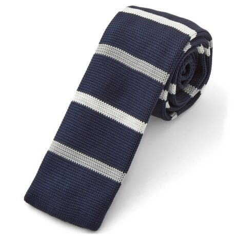 cravatta a righe tessuto maglia