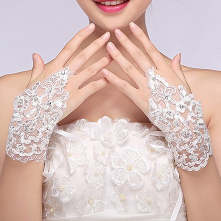Guanti da sposa senza dita accessori sposa vendita su internet italia