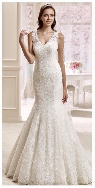 Erice – abito da sposa a sirena di pizzo
