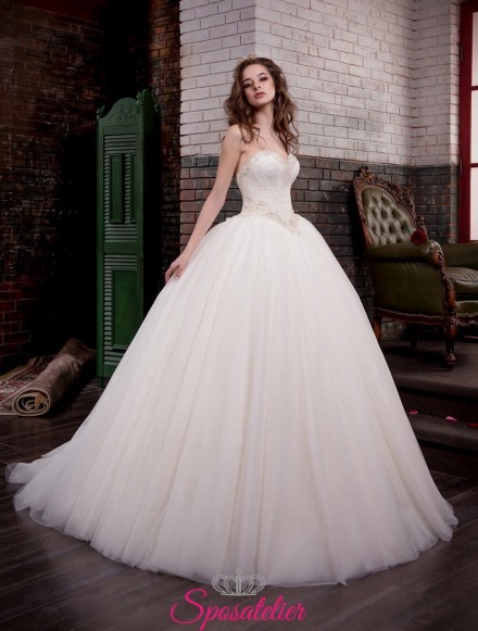 Amber – abiti da sposa da vera principessa gonna a palloncino