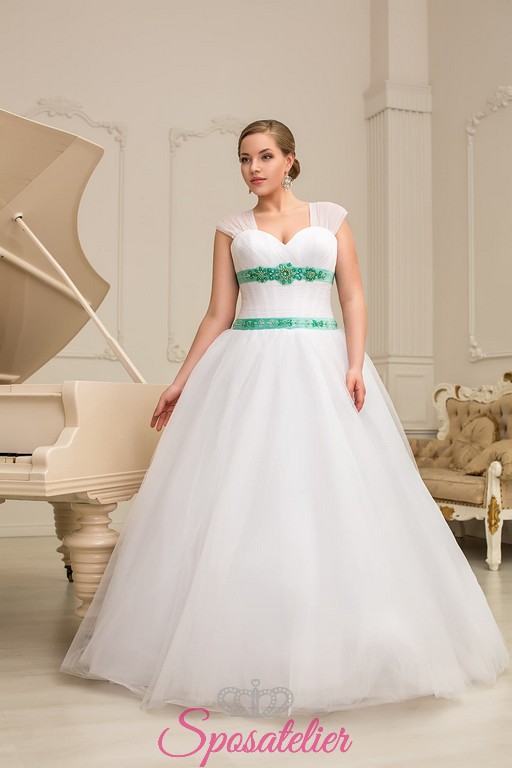 abiti da sposa taglie forti economici colorati 2017 online ...