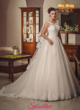 abiti da sposa morbido e vaporoso in pizzo economici online
