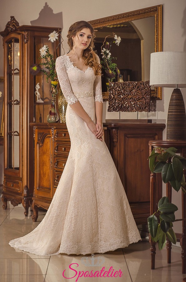 Bouquet Sposa Vestito Champagne