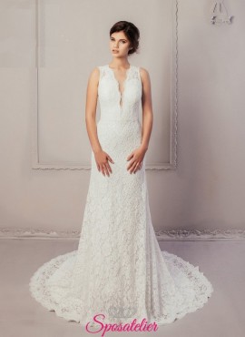 abiti da sposa con scollo profondo economici online