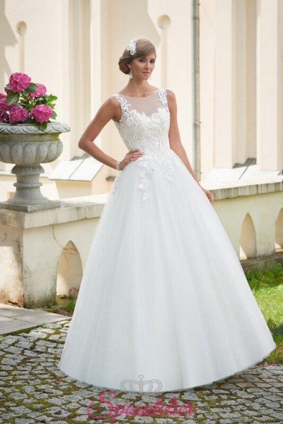 abito da  sposa elegante per matrimonio a tema raffinato economico vendita online