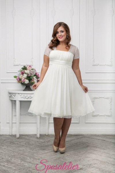 abiti da sposa corti taglie comode economici online