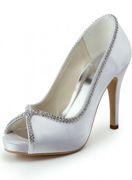 Scarpe da sposa online estate economiche  spuntate con strass