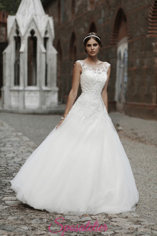 Abiti Da Sposa Scivolato In Chiffon E Ricami In Pizzo Elegantesposatelier