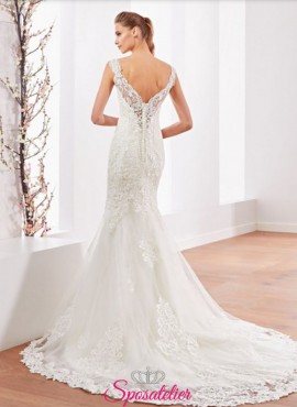 abito da sposa a sirena ricamato collezione 2018 online