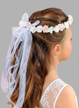 coroncina di fiori per bambina per la prima comunione accessori per capelli