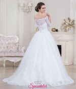 abito sposa scollo barchetta