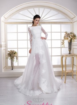 abiti da sposa con gonna staccabile rimovibile online economici