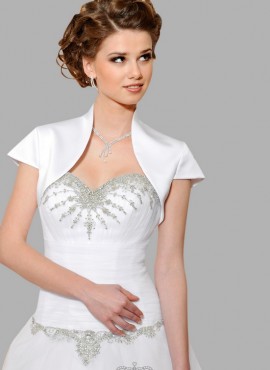 coprispalle sposa economici online  mezze maniche in raso