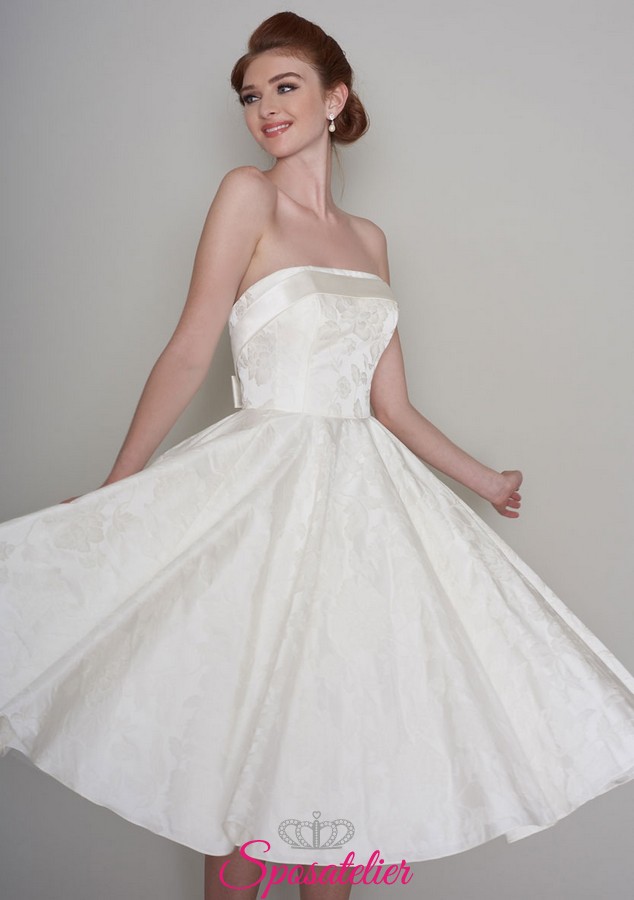 abiti da sposa corto in stile anni 50 vintageSposatelier