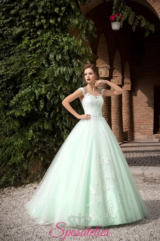 abito da sposa verde